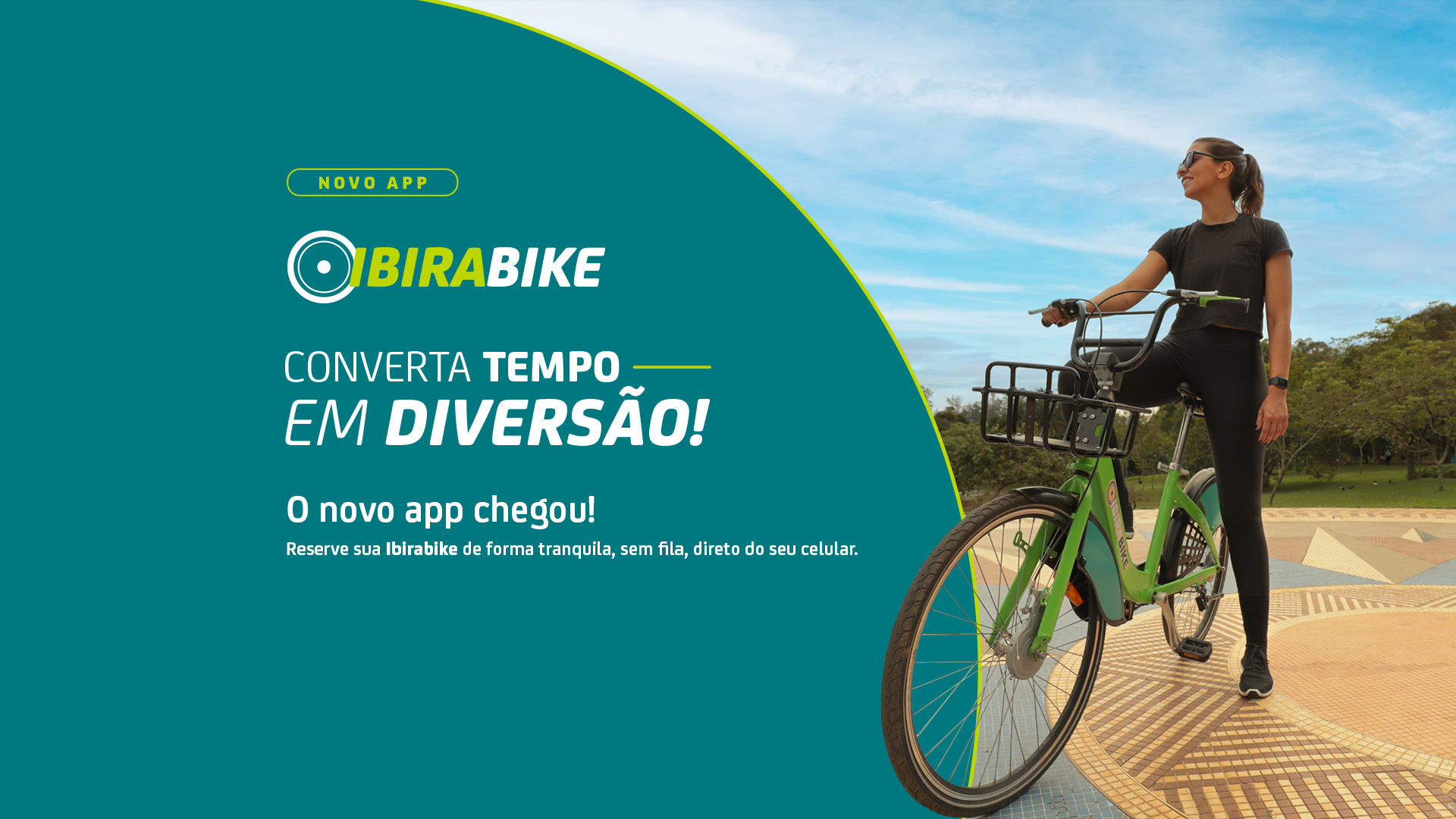 Urbia lança aplicativo Ibirabike com campanha Converta tempo em diversão